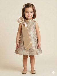Champagne Gold A line Dress