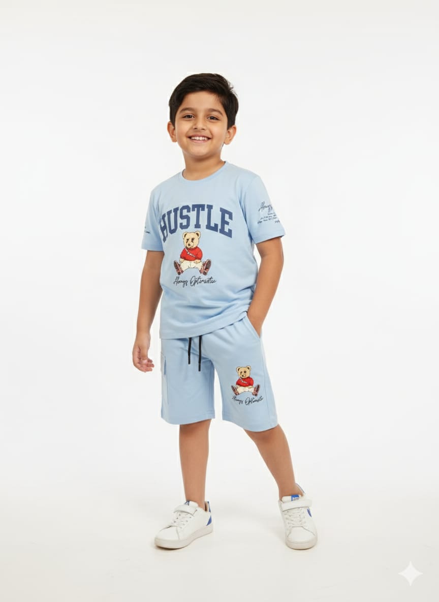 Boys Powder Blue Cord Set