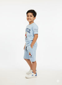 Boys Powder Blue Cord Set