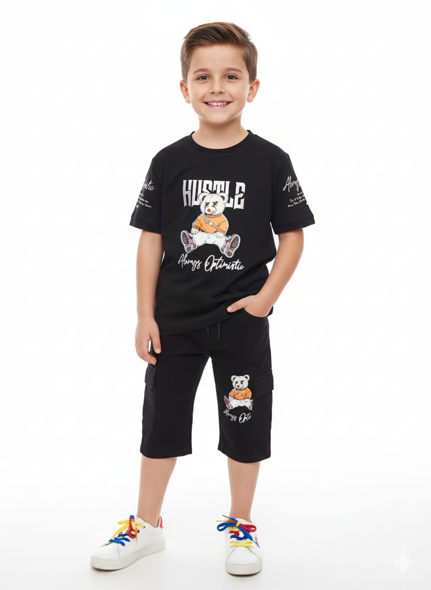 BOYS HUSTLE CARGO SET