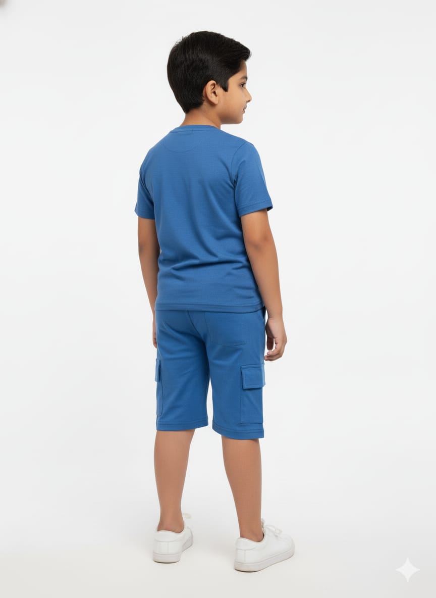 Medium Blue  "Urban Grit" Co-ord Set