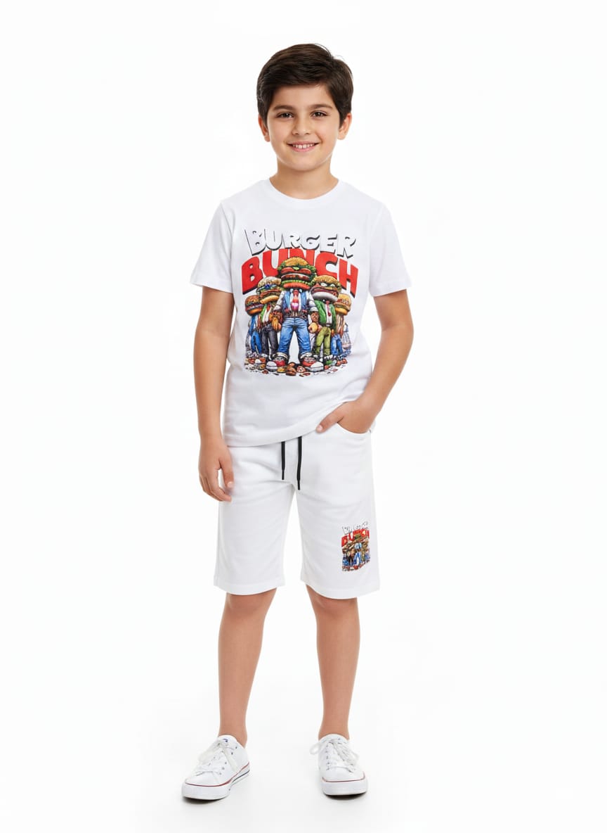 White Burger Bunch Co-ord Set