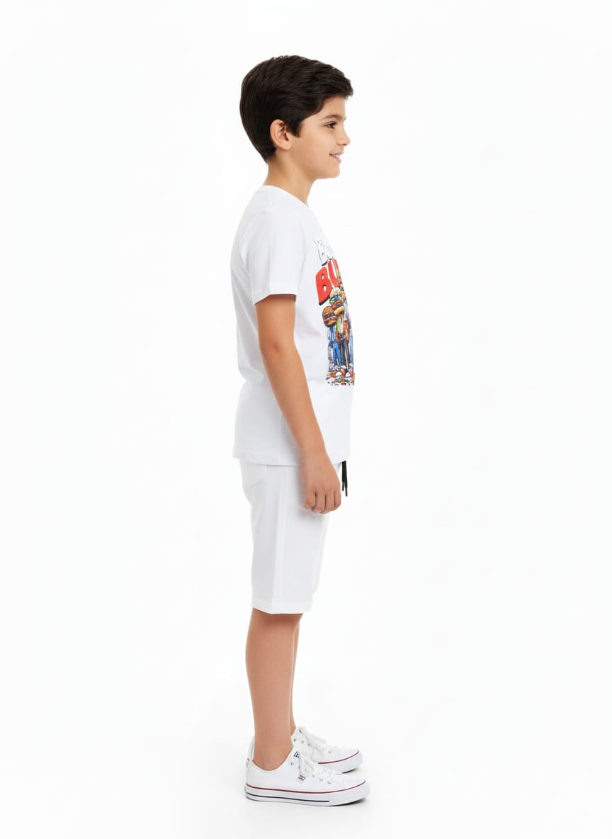 White Burger Bunch Co-ord Set