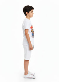 White Burger Bunch Co-ord Set