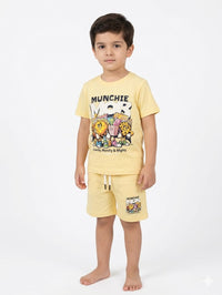 Boys Yellow "Munchie Mob" Co-ord Set