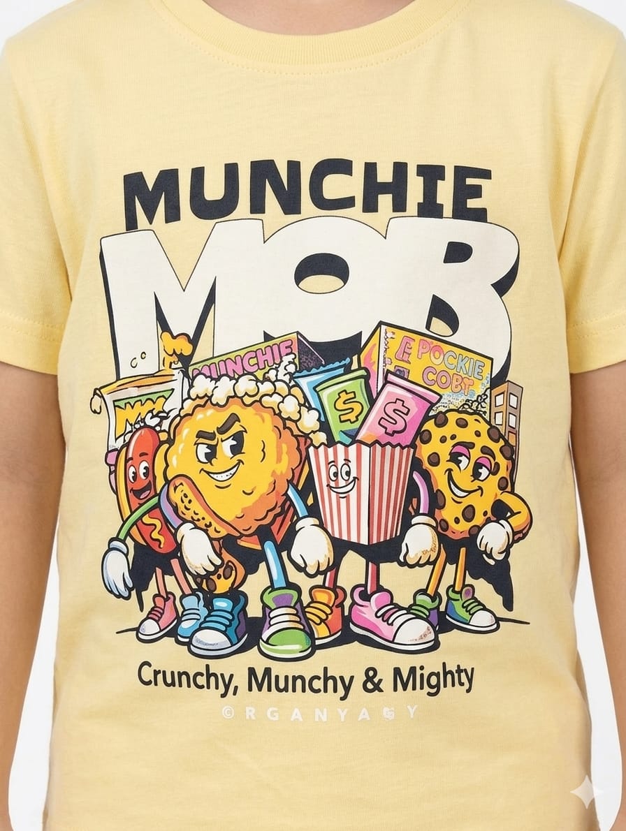 Boys Yellow "Munchie Mob" Co-ord Set