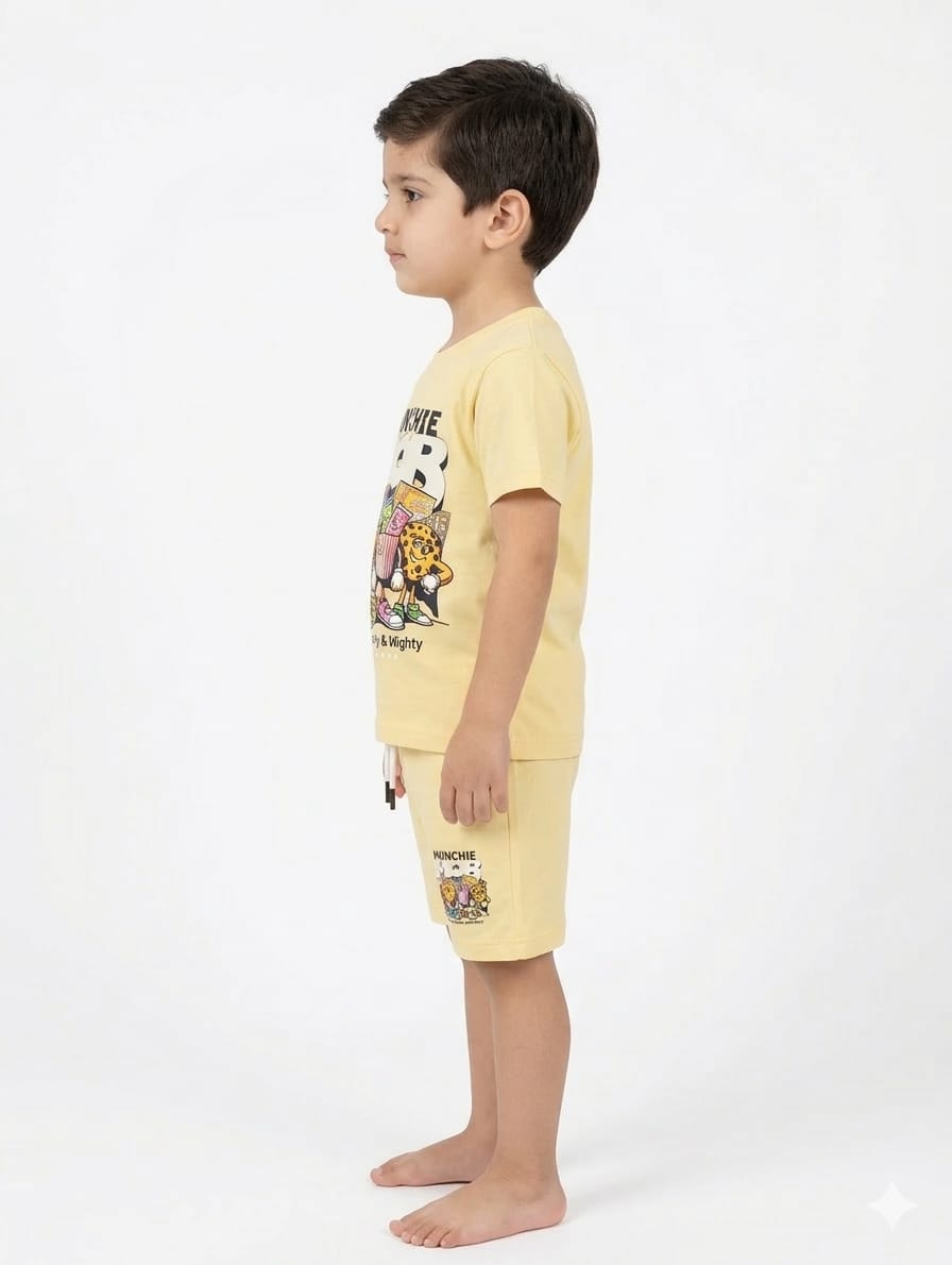 Boys Yellow "Munchie Mob" Co-ord Set
