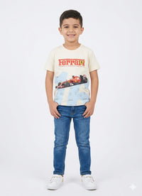 Cream Ferrari T-shirt