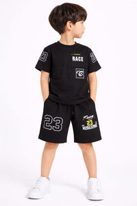 Boys' Racing 23 Urban Cord Set – Black