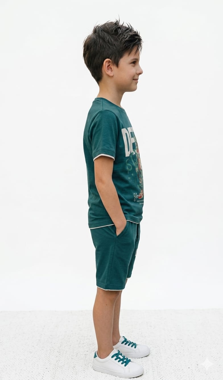 Teal Blue Boys Cord Set