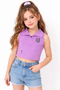 Lavender Crop Top