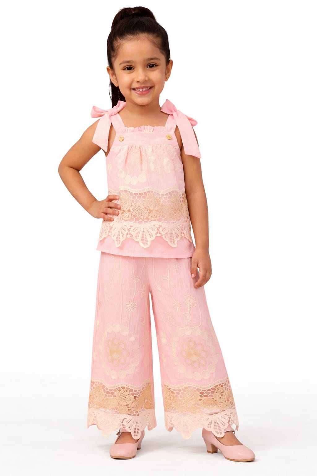 Baby Pink Crotia Cord Set