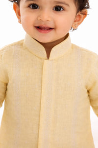 Infant Lemon Yellow Dhoti Kurta Set