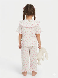 Girls Tulip Print Night Suit