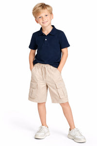 Beige Essential Cargo Shorts