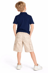 Beige Essential Cargo Shorts