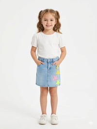 Light Blue Denim Skirt