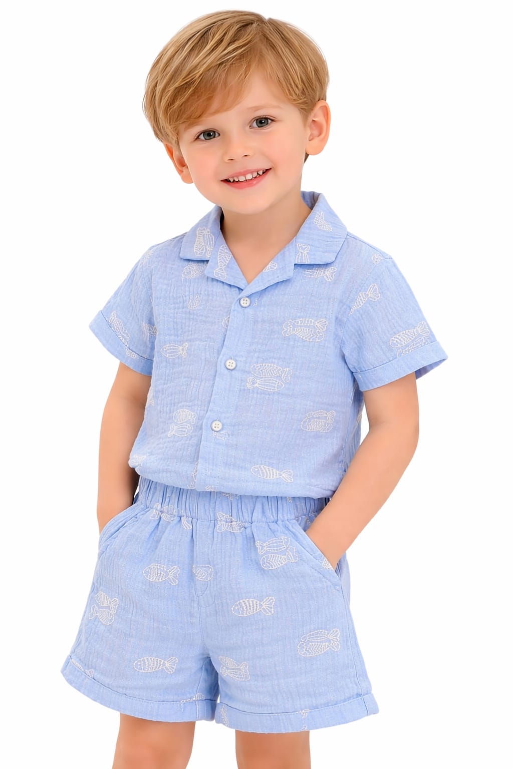 The Little Mariner Muslin Co-ord Set