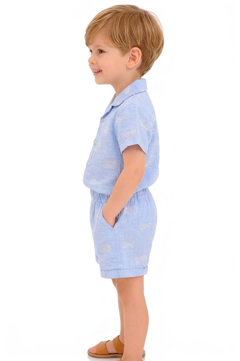 The Little Mariner Muslin Co-ord Set