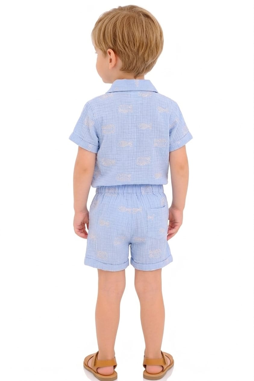 The Little Mariner Muslin Co-ord Set