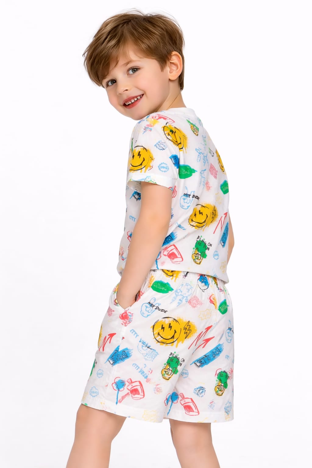 Boys' Graffiti-inspired Co-ord Set