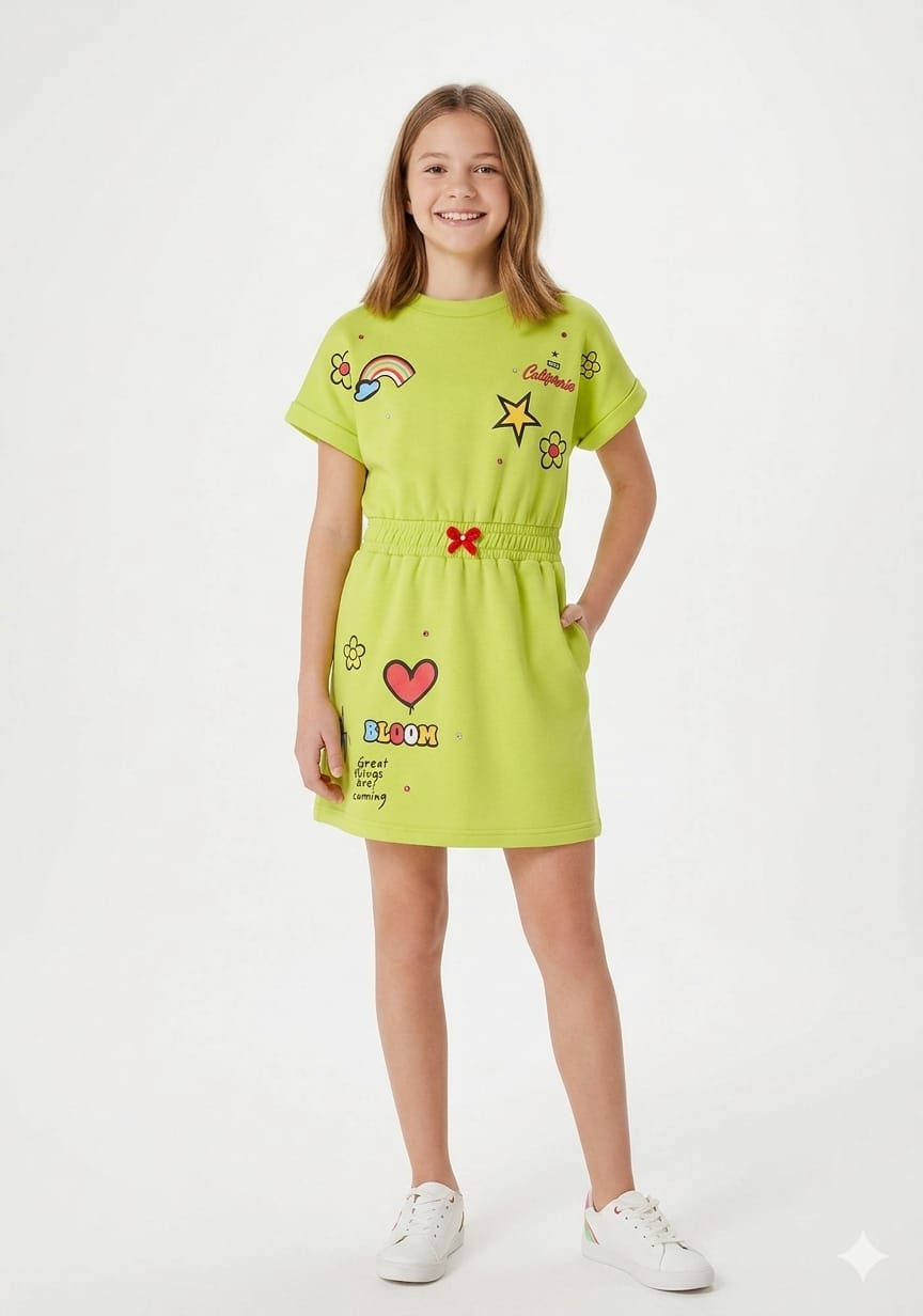 Lime Green Ultimate Summer Comfort Dress