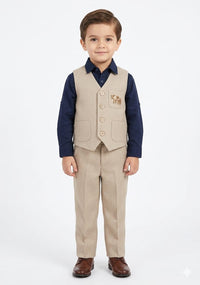 Little Gentleman’s Elephant Waistcoat Set