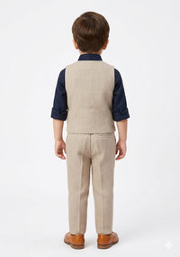 Little Gentleman’s Elephant Waistcoat Set