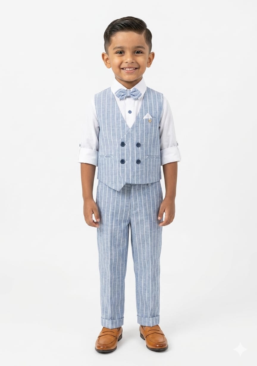 The Sky Blue Pinstripe Gentleman’s Set