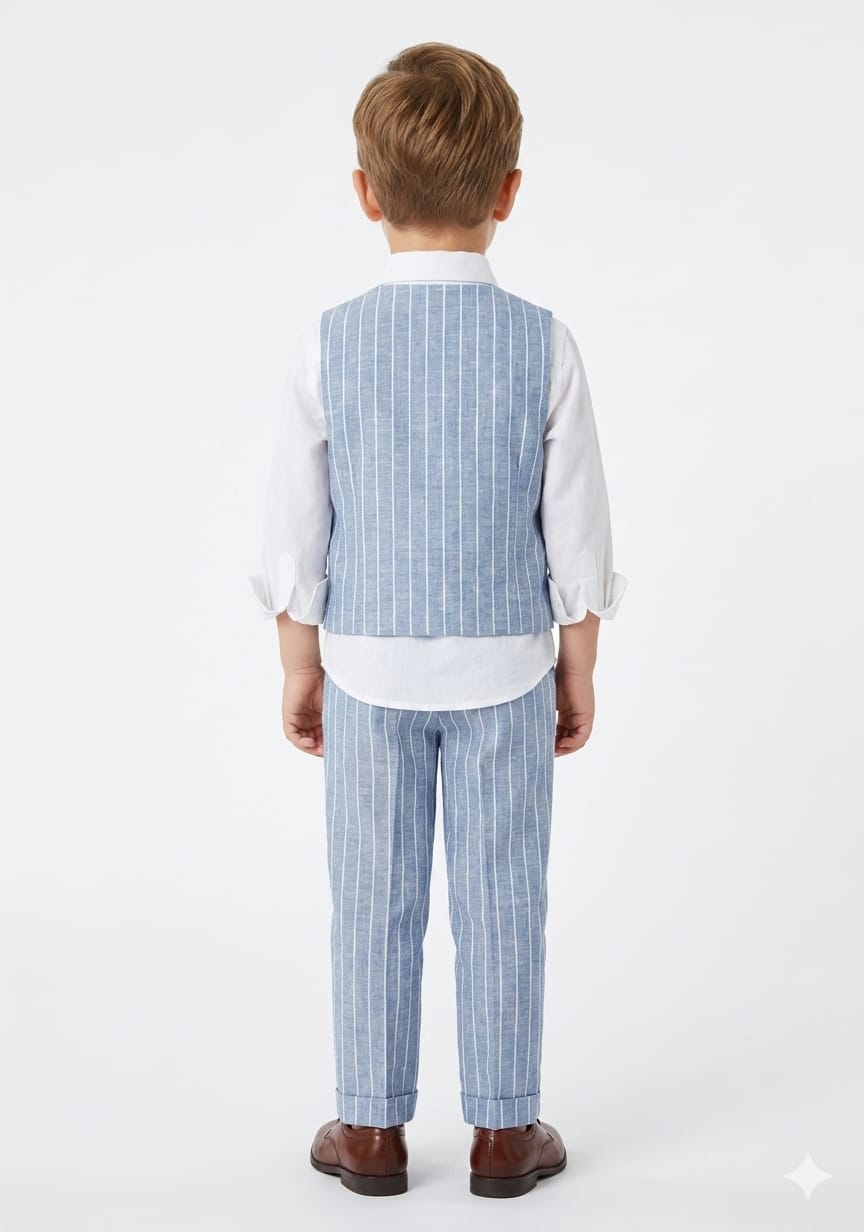 The Sky Blue Pinstripe Gentleman’s Set