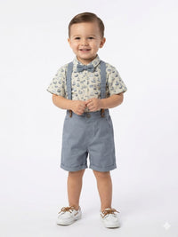 Seaside Explorer: 3-Piece Nautical Suspender Set