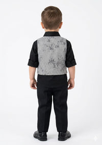 Urban Pinstripe Waistcoat & Navy Formal Set
