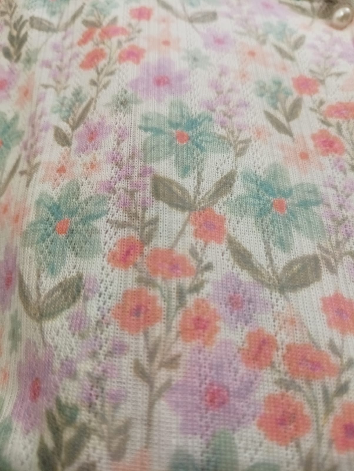Ultrasoft Vintage Meadow Pointelle Ruffle NightwearSet