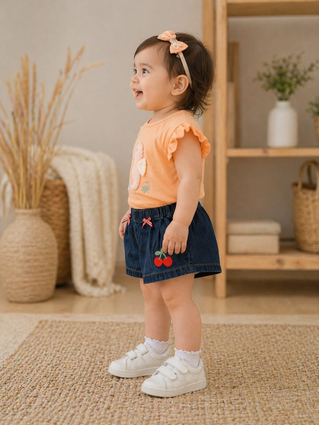 Infant Apricot Seahorse T-shirt