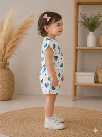 Toddler Girls' Heart-Print Co-ord Set