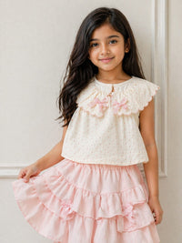 Polka Dot Scallop & Tiered Ruffle Set