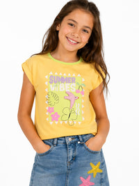 Sunshine Yellow "Summer Vibes" T-Shirt