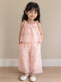 Peach Blossom Eyelet Summer Coord Set