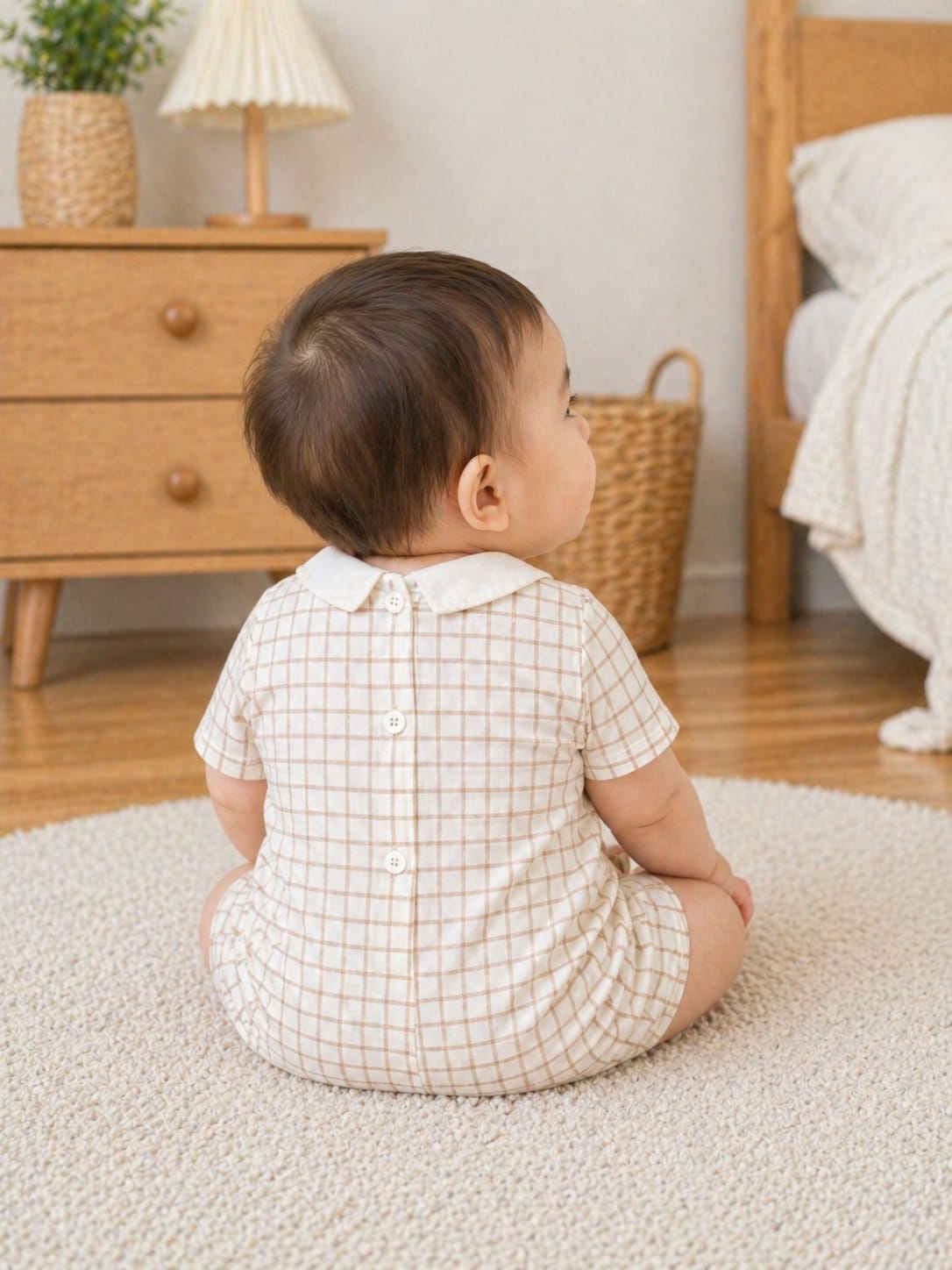 Infant Classic Checkered Bear Set