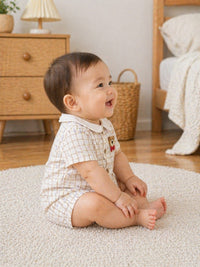 Infant Classic Checkered Bear Set