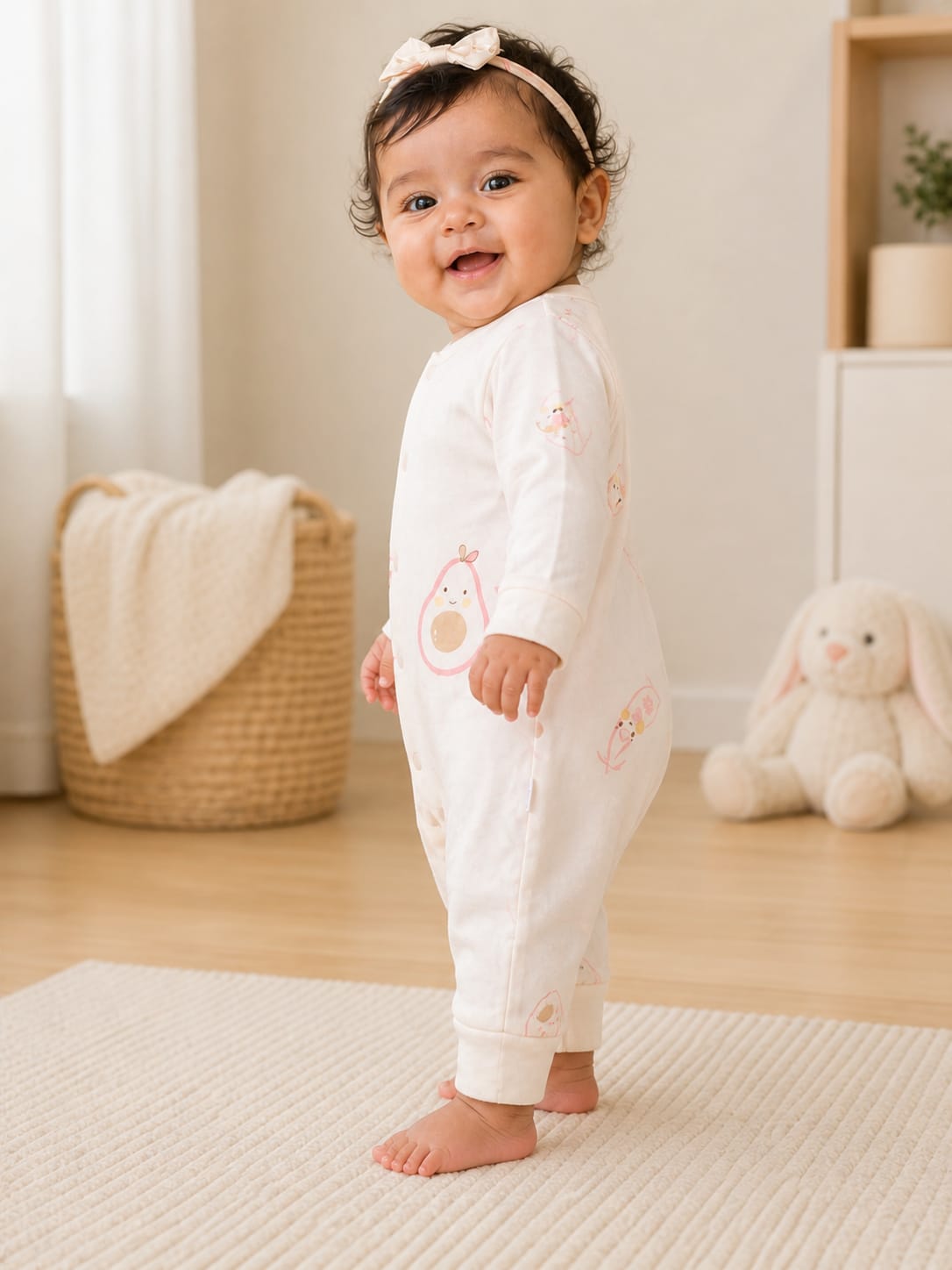 "Little Avocado" Summer Sleep Romper
