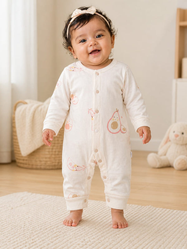 "Little Avocado" Summer Sleep Romper