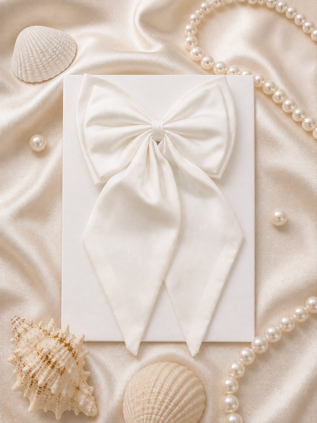 White Hair Bow