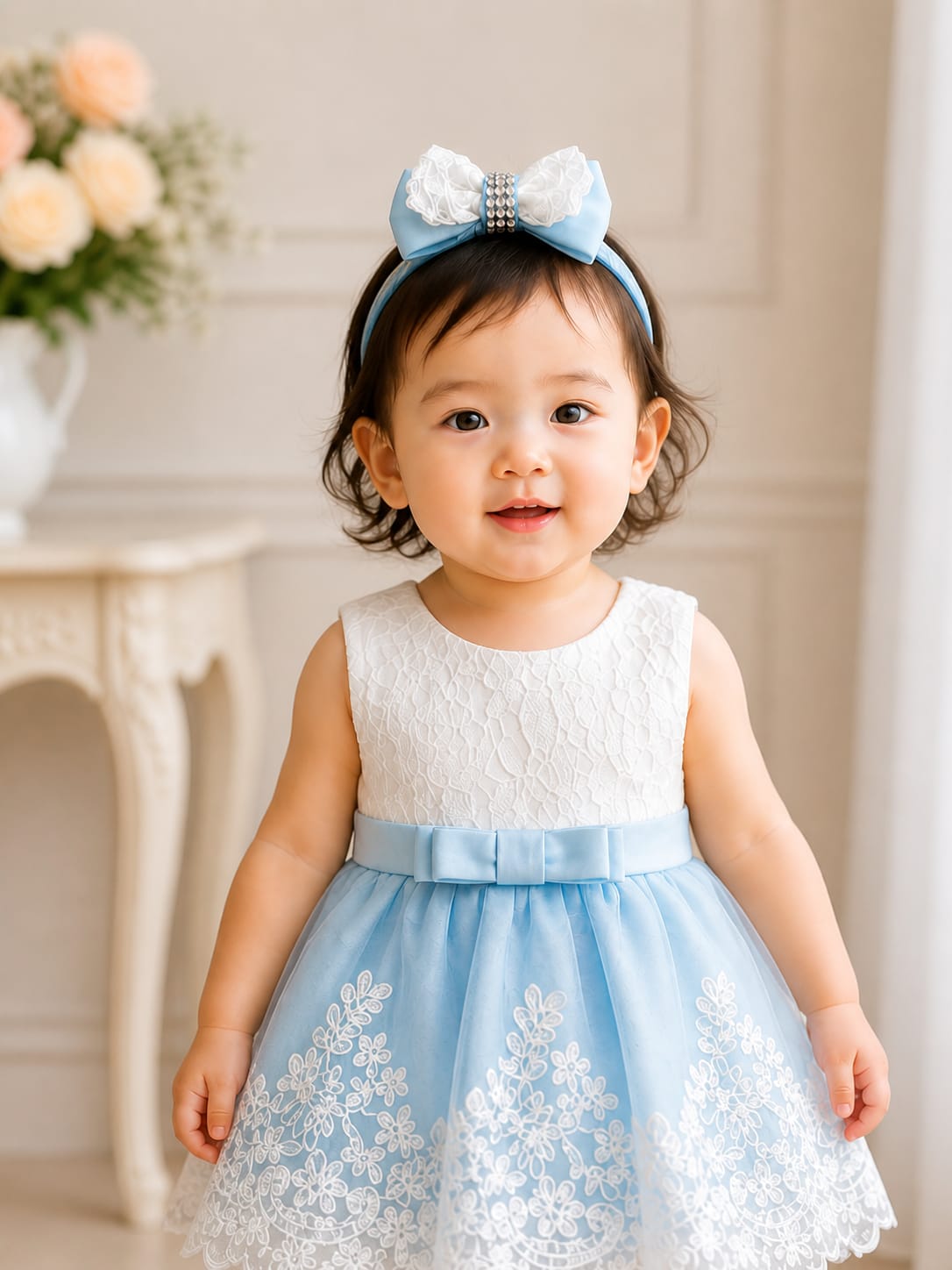 Infant Soft "Cinderella Blue" Dress