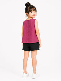 Girls Plum Color Top