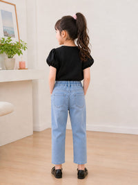 Girls Light-Wash  Jeans