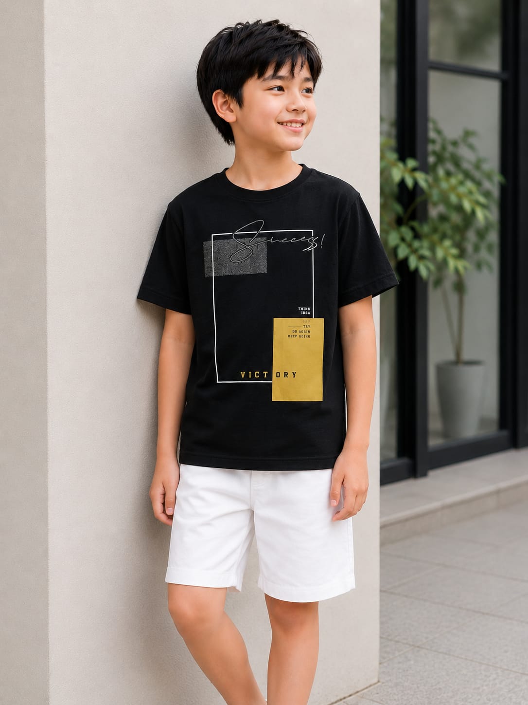 Jet Black Partywear Tshirt
