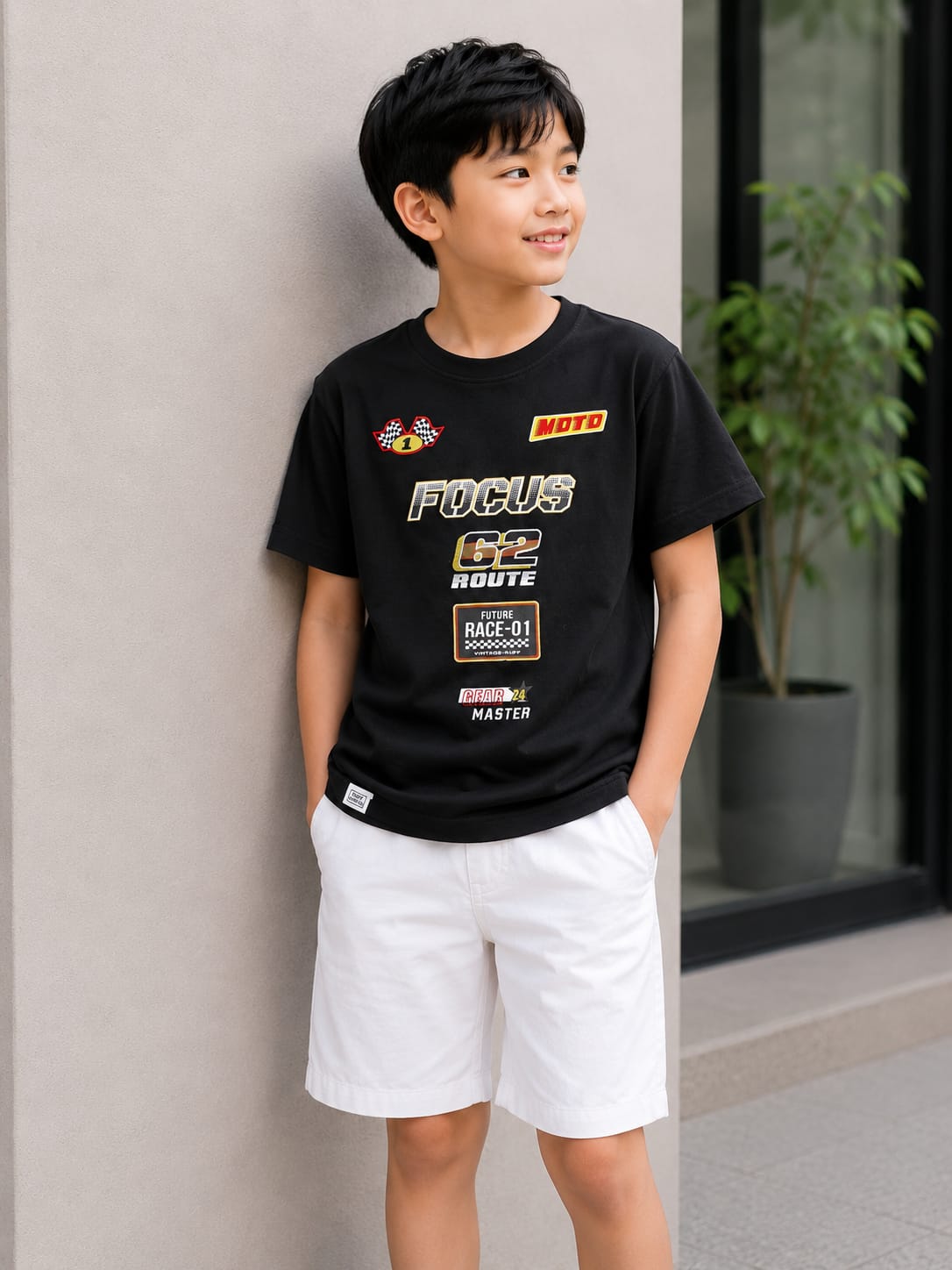 Jet Black Car Racing Tshirt