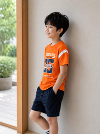 SunshineOrange Finish Line Crew Neck T-shirt