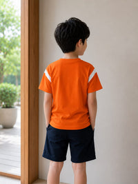 SunshineOrange Finish Line Crew Neck T-shirt